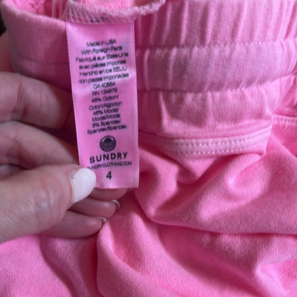 Sundry Pink Bike Shorts pink size XLG - Picture 4 of 5
